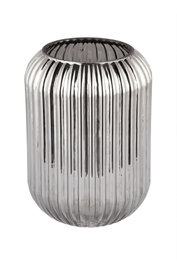 Aberto Design Jarrón de Vidrio Humo Line D20F